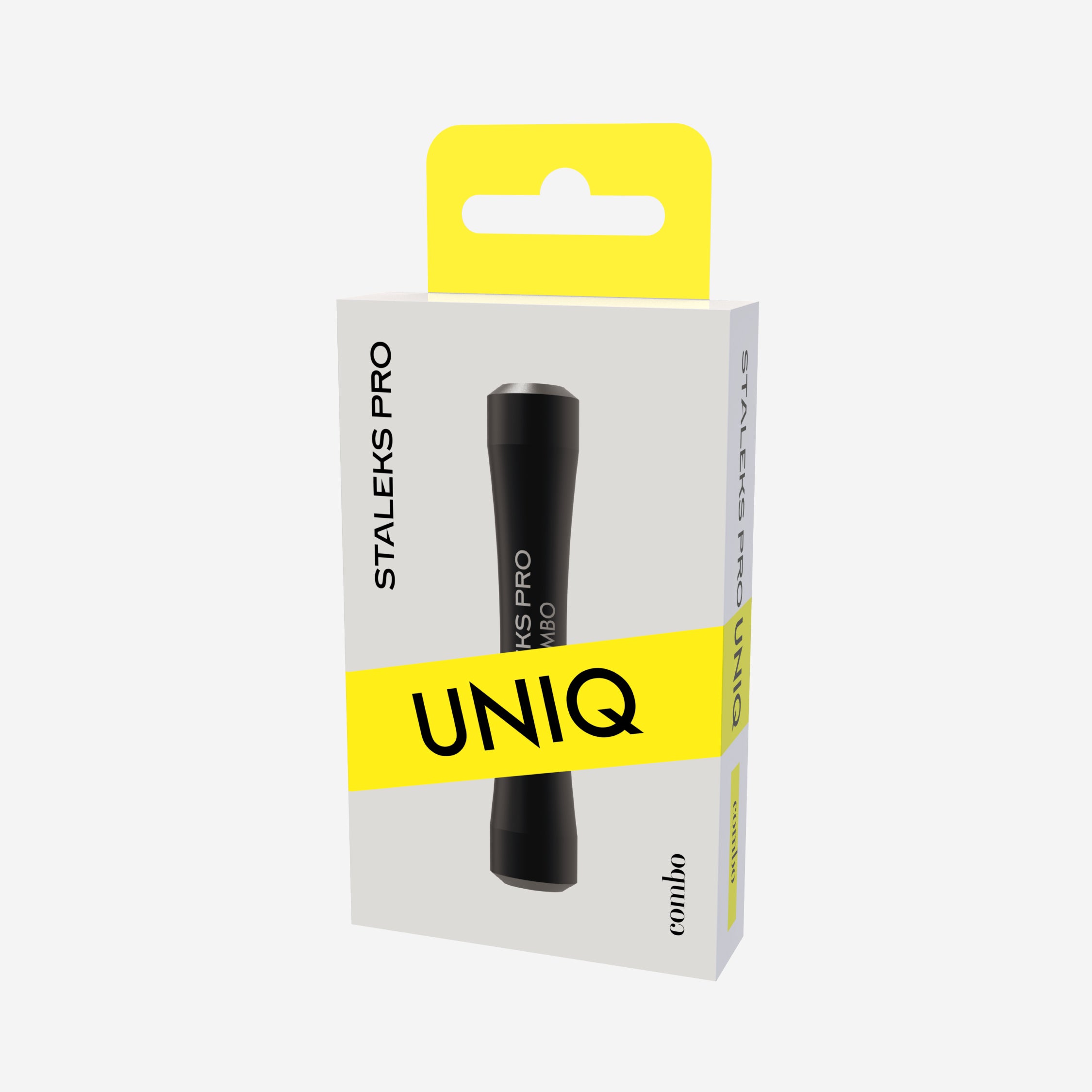 STALEKS Pusher Handle Black Combo UNIQ 10b – For Replaceable Working Parts (HPQ-10b)