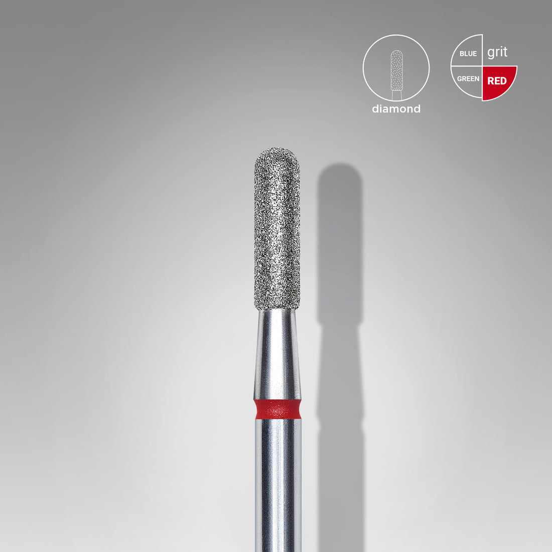 STALEKS Diamond Burr Rounded Cylinder Red 2.3mm (FA30R023/8)