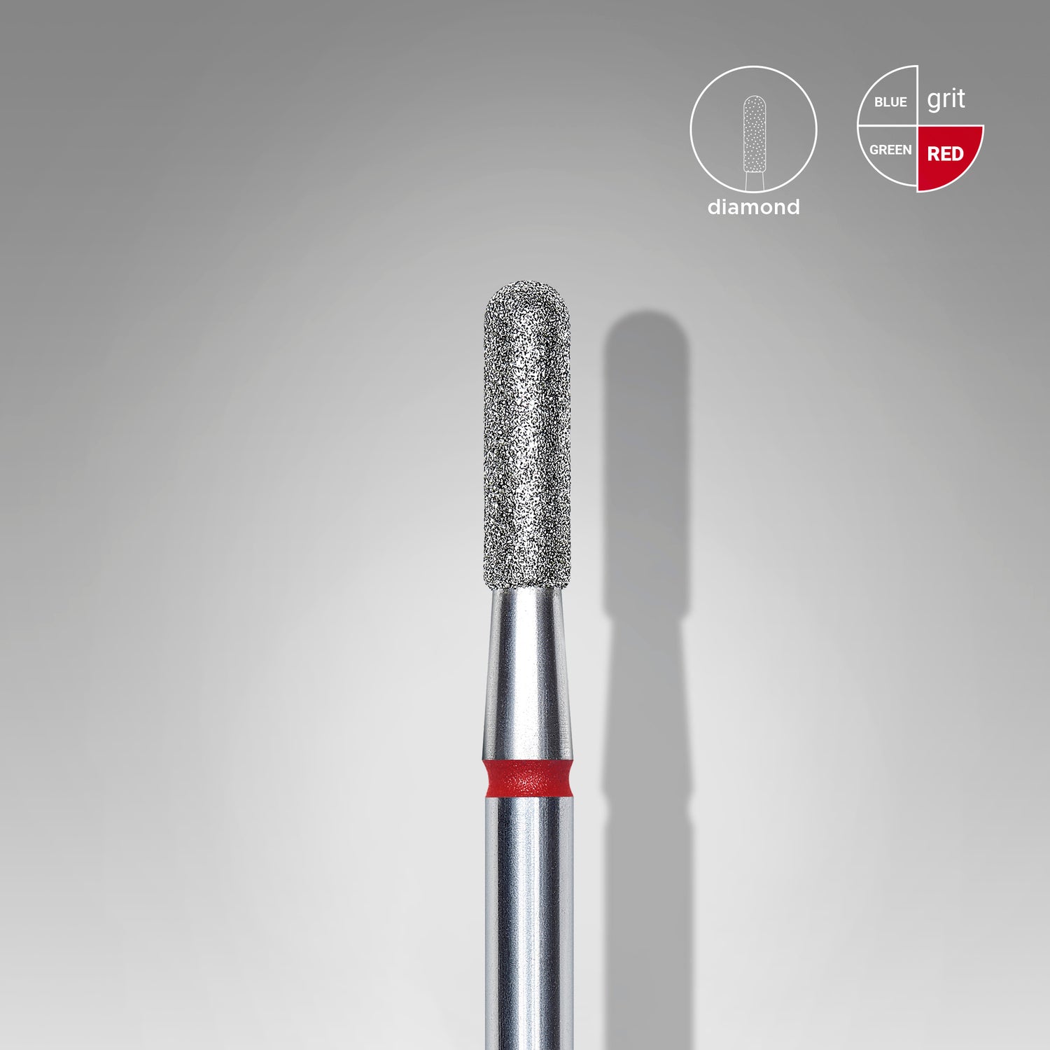 STALEKS Diamond Burr Rounded Cylinder Red 2.3mm (FA30R023/8)