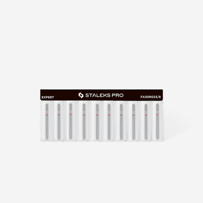STALEKS Diamond Burr Rounded Cylinder Red 2.3mm (FA30R023/8)